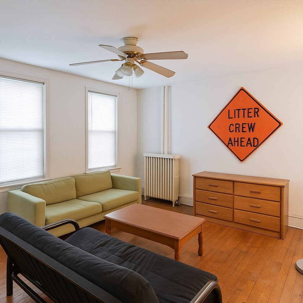 520 Thomas St living room - Lehigh student housing South Bethlehem PA